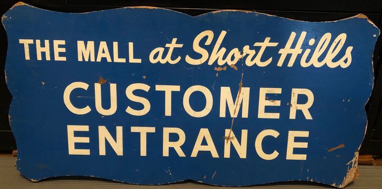          Short Hills Mall: Customer Entrance Sign, 1966 picture number 1
   