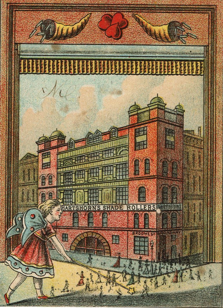          Hartshorn: Roller Shade Advertising Trade Card, 1883 picture number 1
   