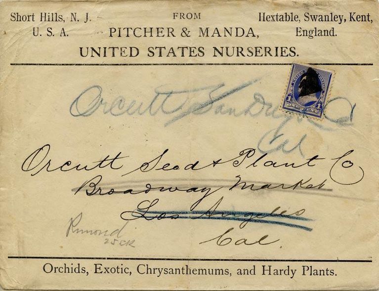          Pitcher & Manda US Nurseries Envelope to Orcutt Seed picture number 1
   