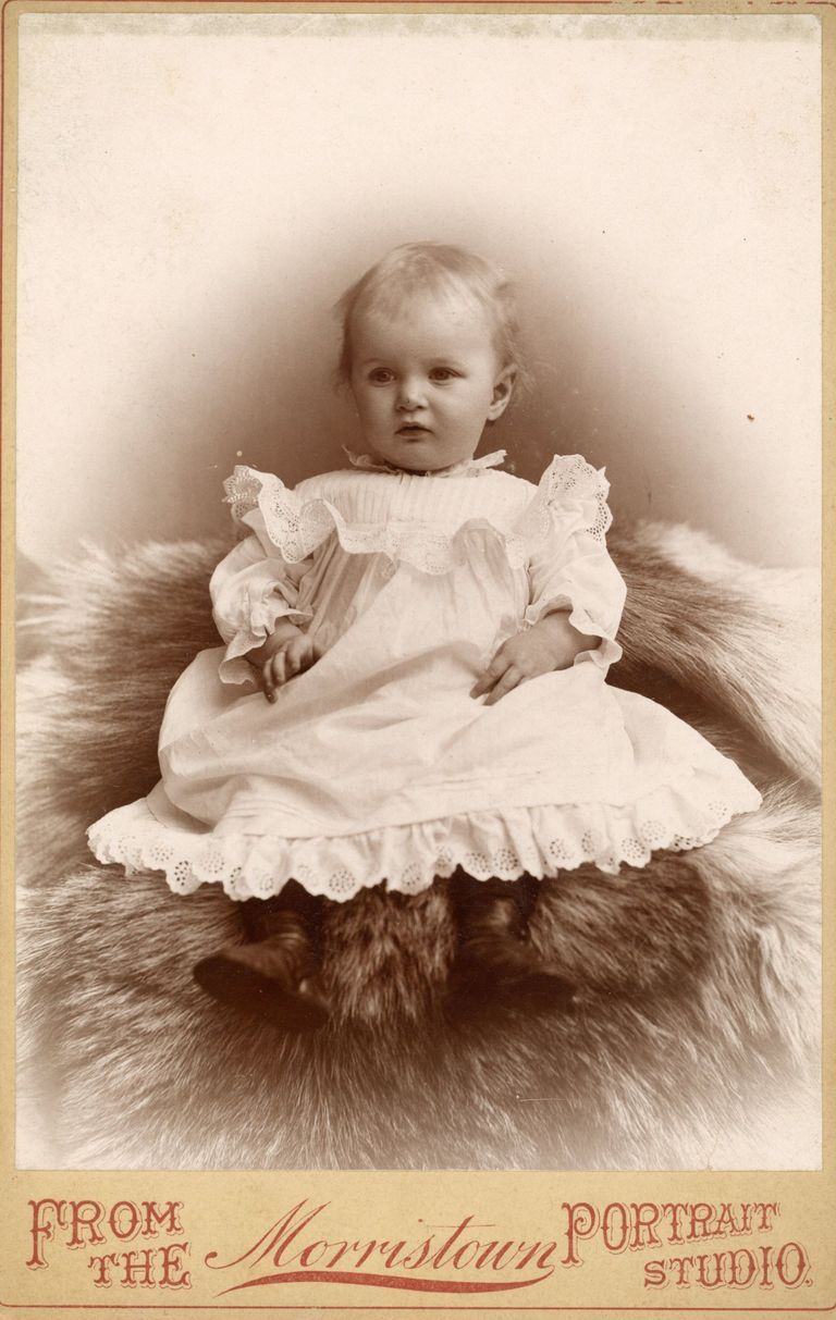          Bosworth: Unidentified Baby on Fur Rug, c. 1890s picture number 1
   