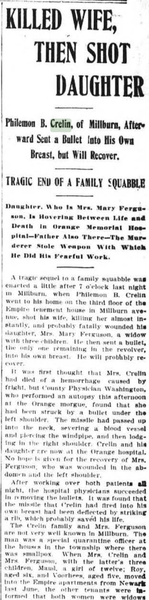          Flanagan: Philemon Crelin Millburn Murder Case, 1902 picture number 1
   