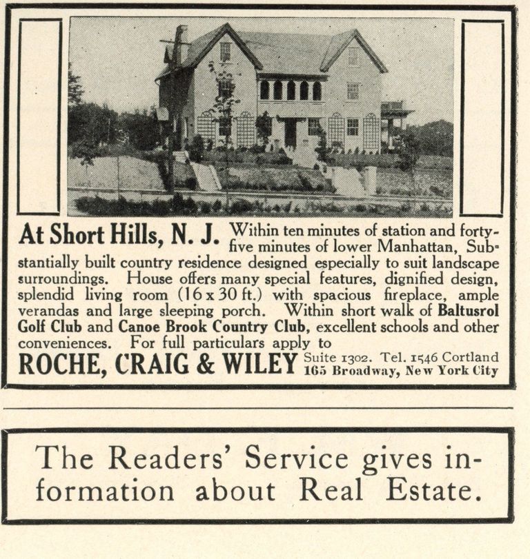          Baltusrol Way: 84 Baltusrol Way Advertisement, 1912 picture number 1
   