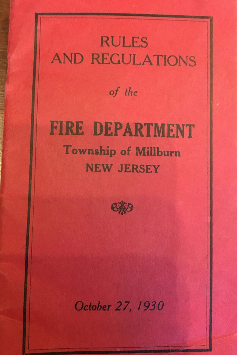          Fire Department: Rules and Regulations Booklet - Oct 27, 1930 picture number 1
   