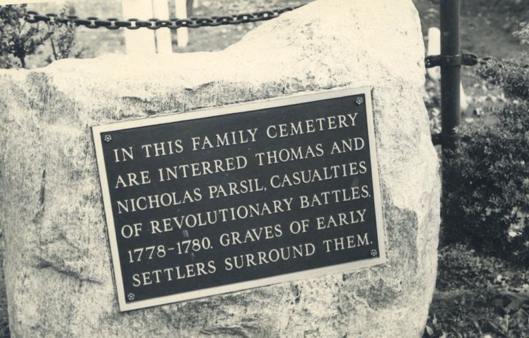          Parsil: Sign outside the Parsil Family Cemetery on White Oak Ridge Road picture number 1
   