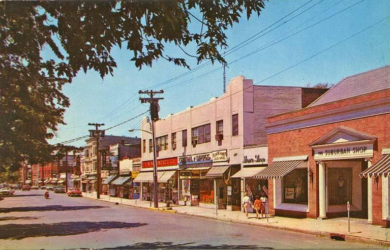          Millburn Avenue: Millburn Ave Toward Main Street, c. 1962 picture number 1
   