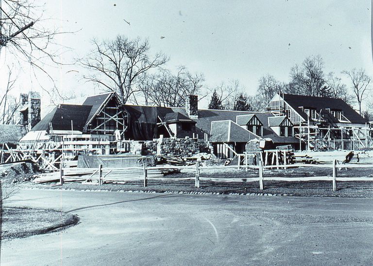          Rear construction: adding enlarged sanctuary, chapel and Sunday school building.
   
