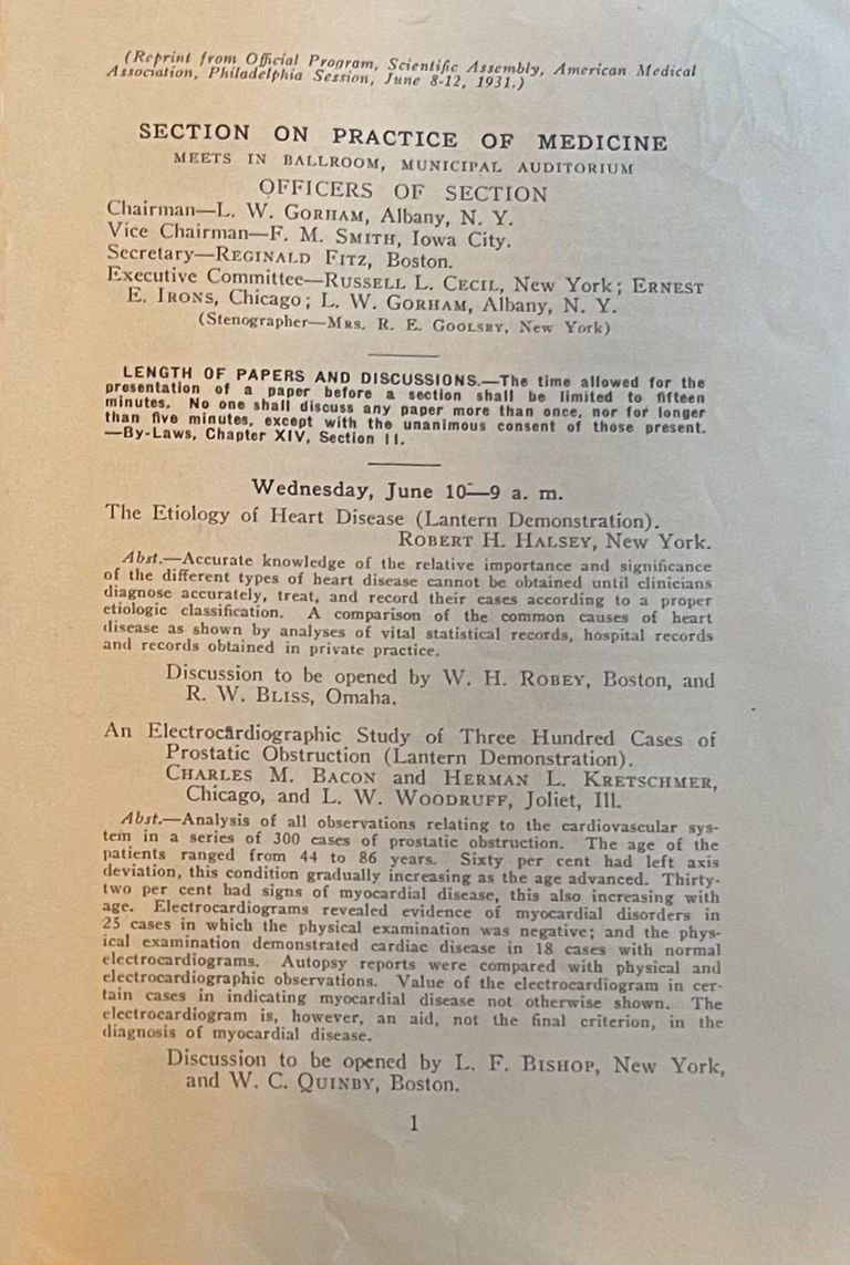          Macpherson: Practice of Medicine, reprint from 1931 pamphlet picture number 1
   
