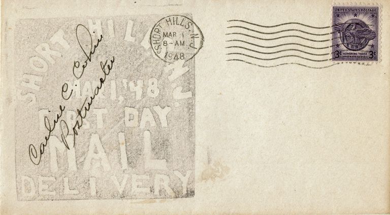          Post Office: Short Hills Post Office First Day Cover, 1948 picture number 1
   