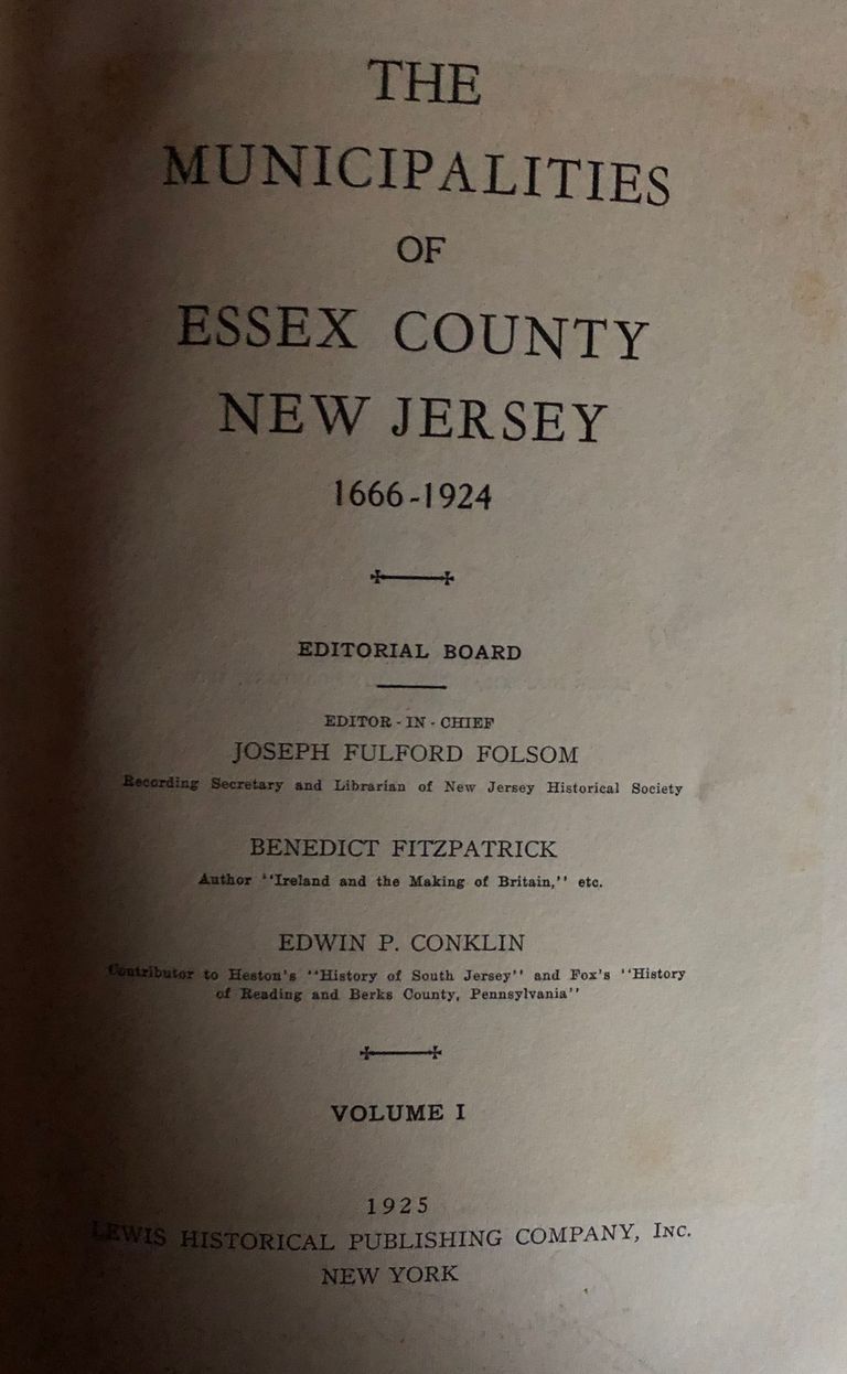          Municipalities of Essex County New Jersey, 1924 picture number 1
   