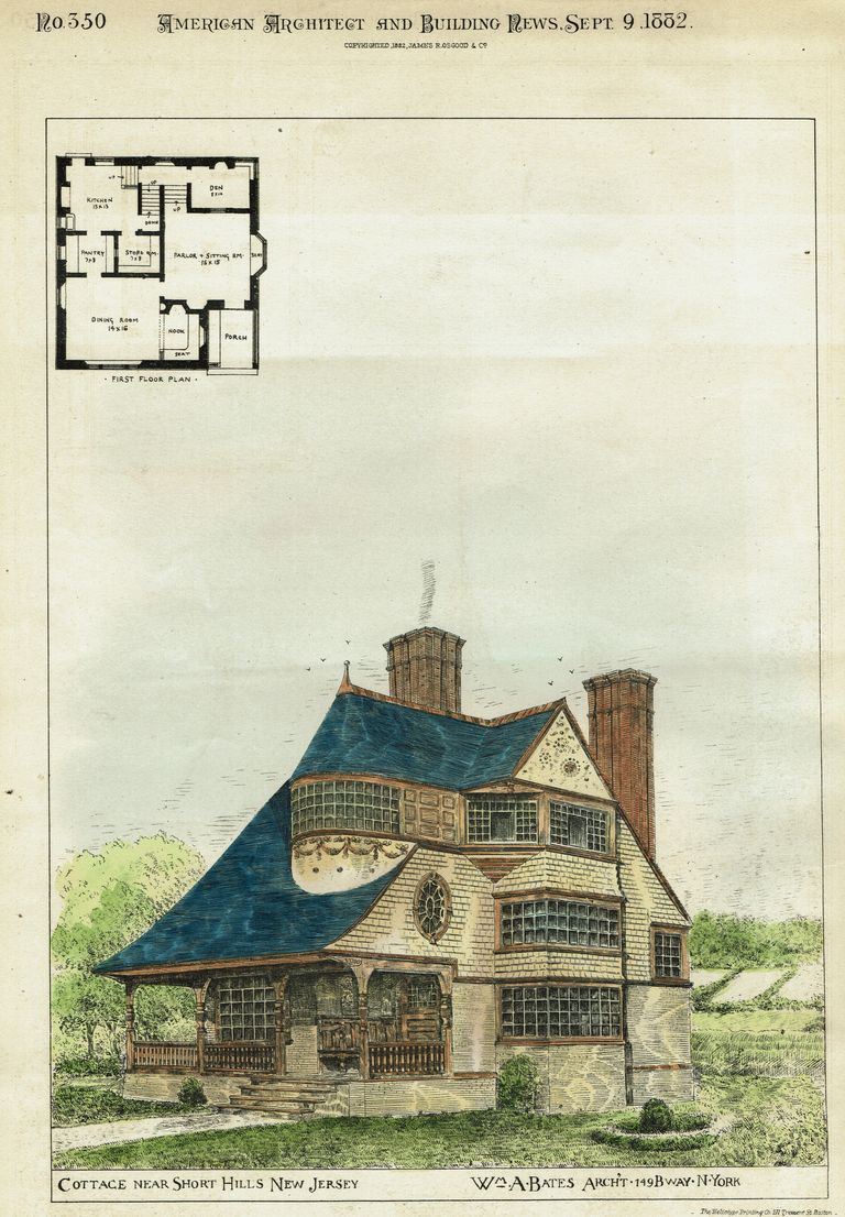          Bates: Cottage Near Short Hills, American Architect and Building News, 1882 picture number 1
   