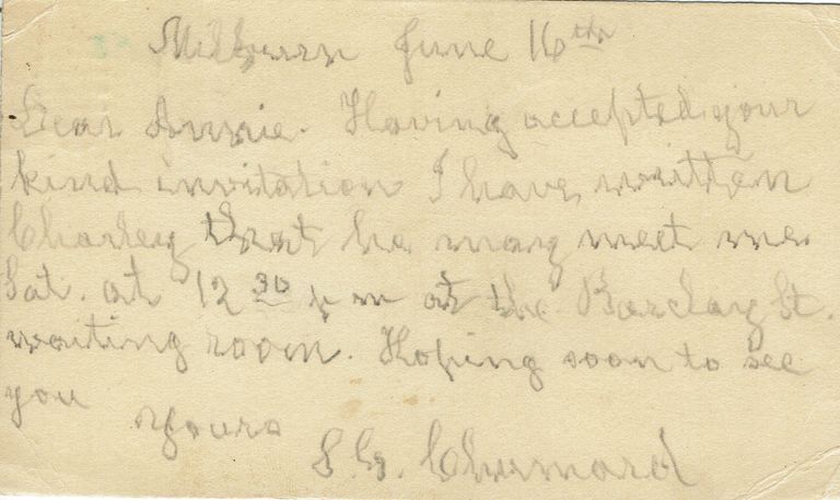         Chumard: Sallie Chumard postcard, 1908 picture number 1
   