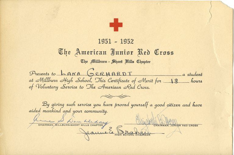          Red Cross: Certificate of Merit, 1951-1952 picture number 1
   
