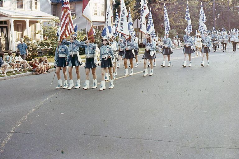          July 4: American Heritage Drum Corps in the American Bicentennial Parade, 1976 picture number 1
   