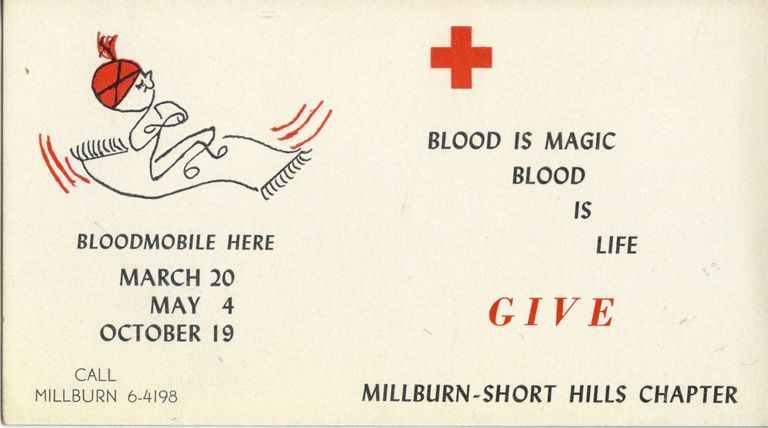          Red Cross: 2 Advertisements for Blood Giving picture number 1
   