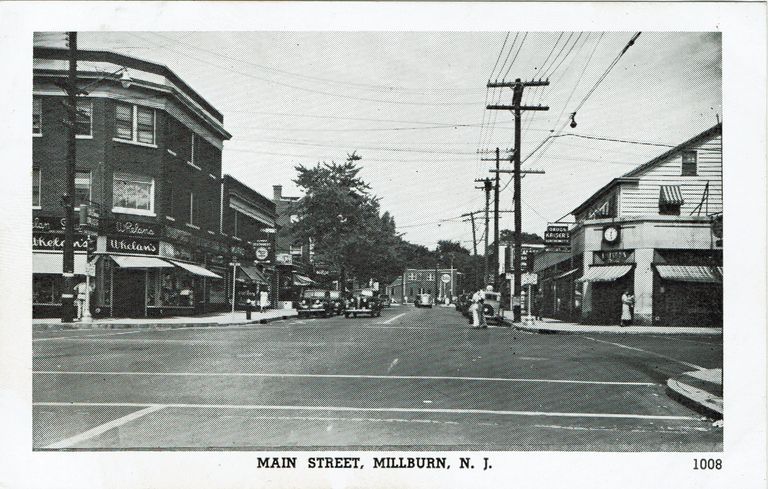          Main Street: Main Street and Millburn Avenue Centennial Postcard picture number 1
   