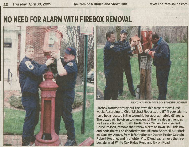          Fire Department: Firebox Removal Article, 2009 picture number 1
   