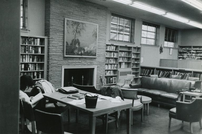          Library: Millburn Public Library Reading Room, c. 1956 picture number 1
   