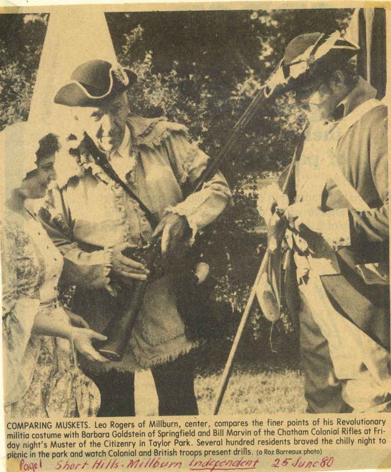          Battle of Springfield: Musket and Costumes at Battle Re-enactment, 1980 picture number 1
   