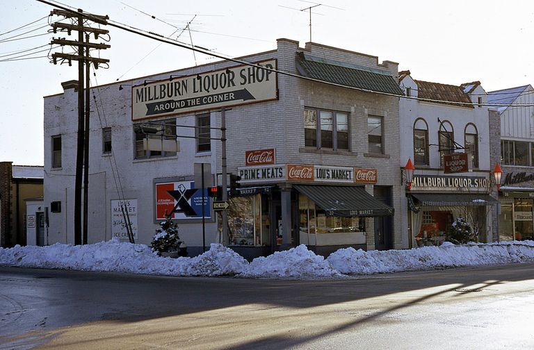          Main Street: Lou's Market, Millburn Liquor Shop, c. 1960 picture number 1
   