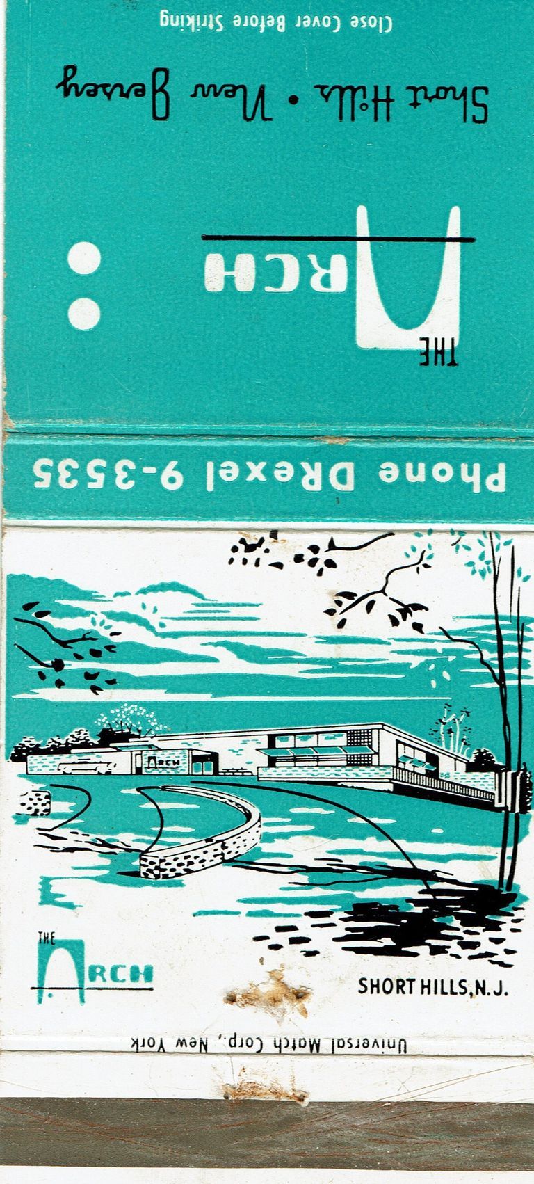          Arch Restaurant: The Arch Restaurant, Short Hills Matchbook Cover picture number 1
   