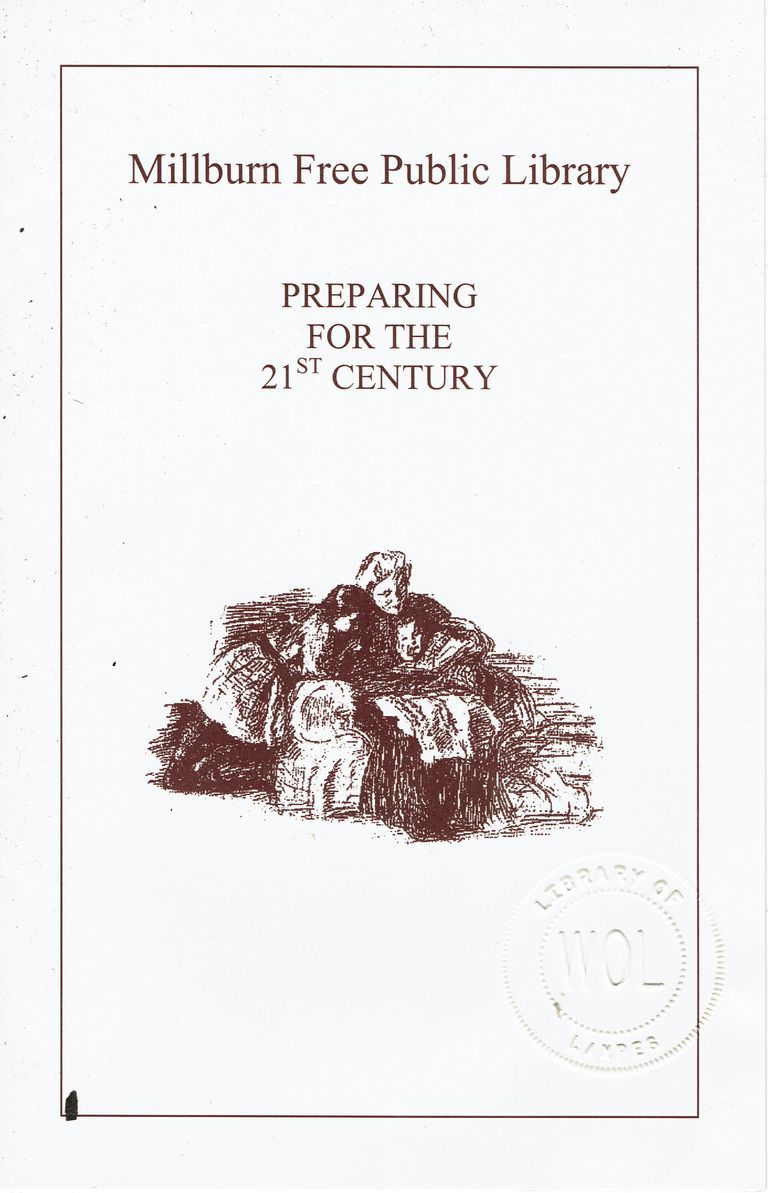          Millburn Library: Preparing for the 21st Century Brochure, c. 2000 picture number 1
   