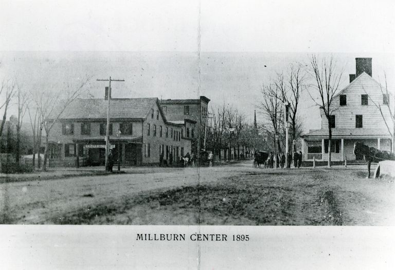          Stores from left to right: W.E. & W.W. McColllums Empire Store, Campbell's Drug Store, Post Office (PM Squire Simpson), O. Bonnells Hall & Meat Market & C. H Smith's Hotel; Photo ID # 35
   