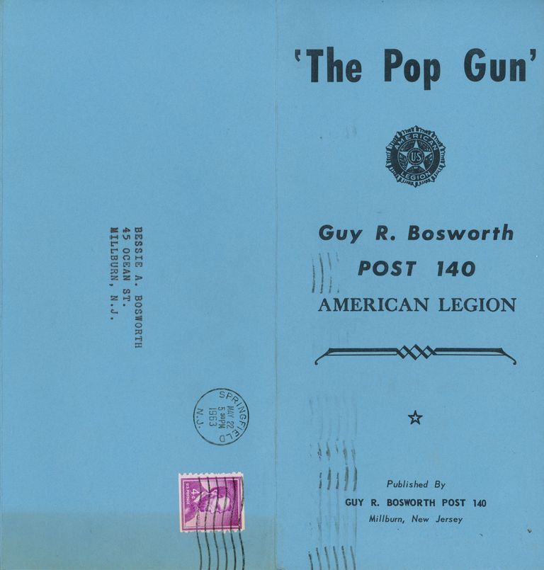          Bosworth: Guy R. Bosworth American Legion Post 140 Newsletter, 1963 picture number 1
   