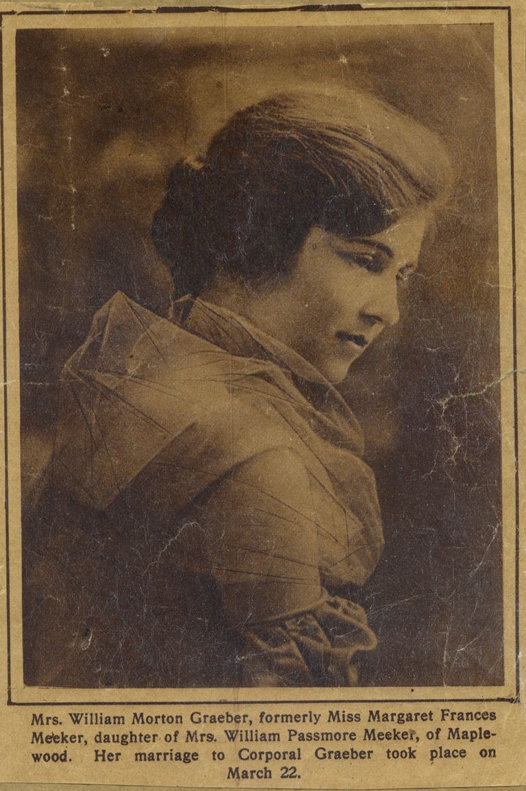          Meeker: Margaret Frances Meeker Marriage to William Morton Graeber, 1918 picture number 1
   