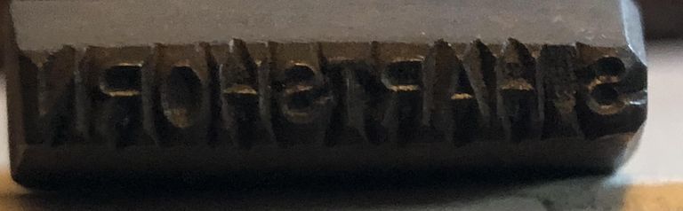          Hartshorn Family Metal Punch Iron picture number 1
   