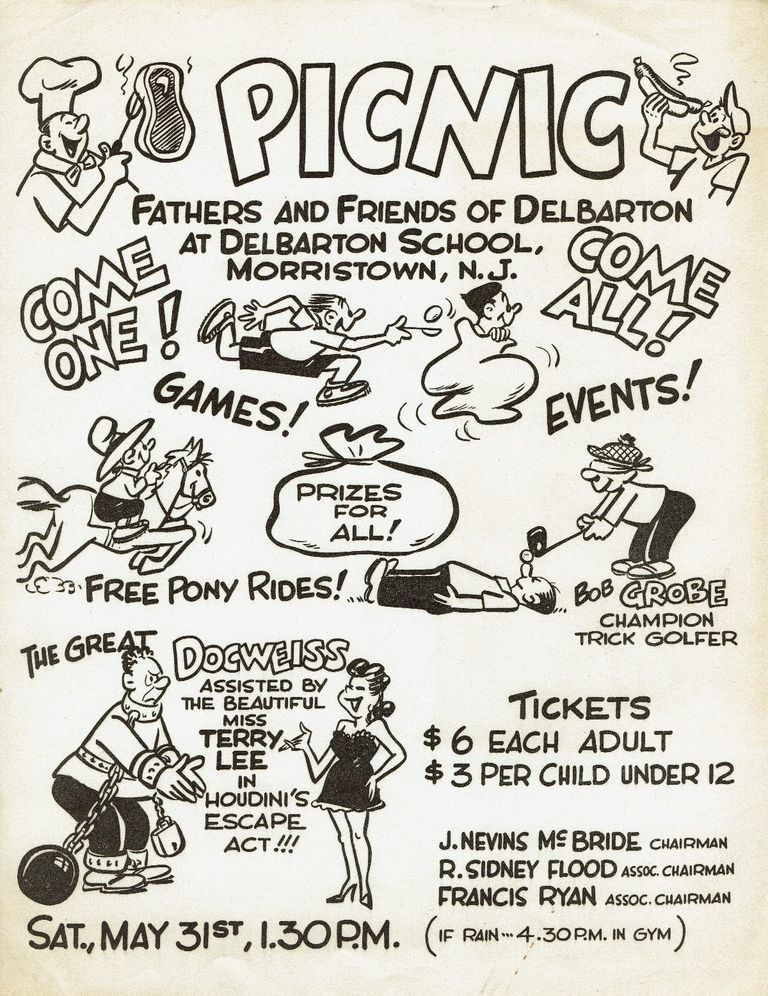          Dunn: Flyer advertising Father and Friends of Delbarton Picnic picture number 1
   