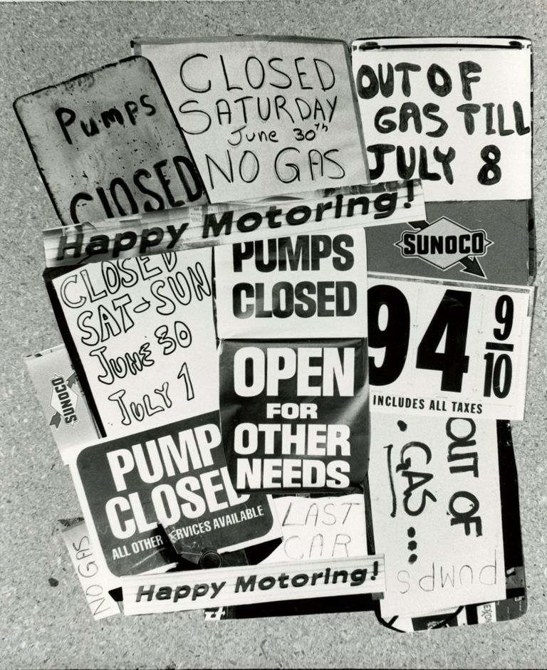          Gasoline Shortage Signs in Millburn, 1979 picture number 1
   