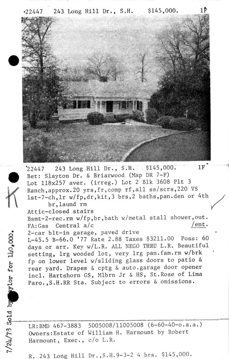          243 LONG HILL DRIVE picture number 1
   