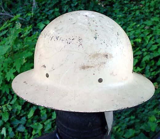          Hat: World War II Air Raid Warden's Helmet belonging to Ralph Trowbridge picture number 1
   