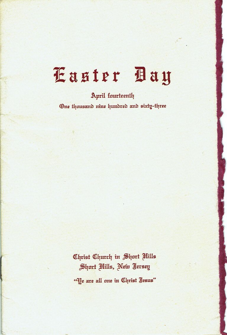          Christ Church: Easter Program, 1963 picture number 1
   