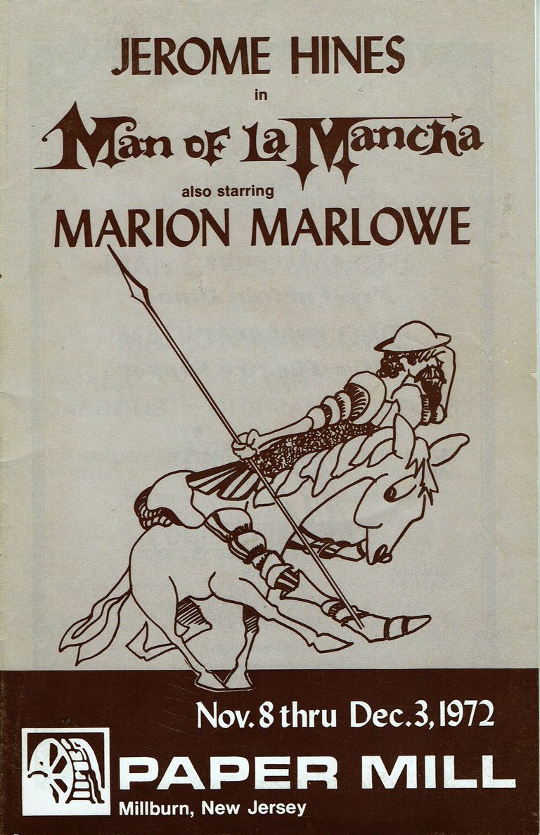          Man of La Mancha 1972 Paper Mill Playhouse Playbill picture number 1
   
