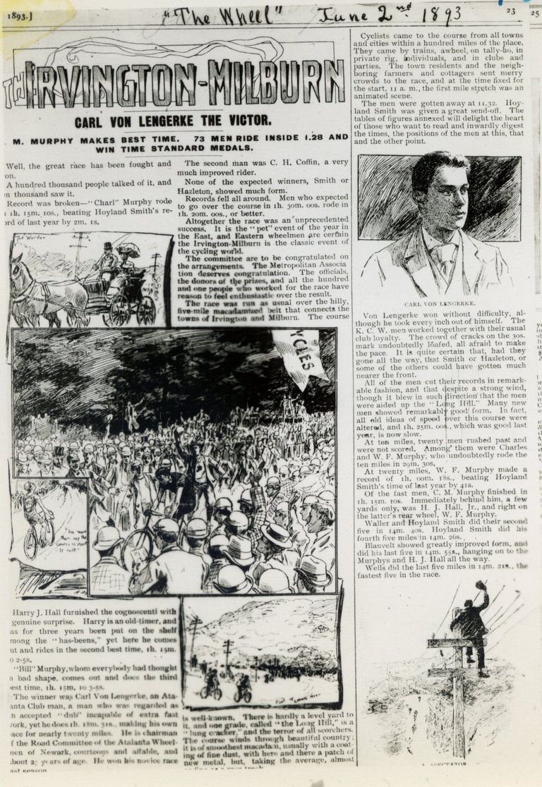          Irvington-Millburn Road Race: Coverage of the 1893 Race in The Wheel picture number 1
   