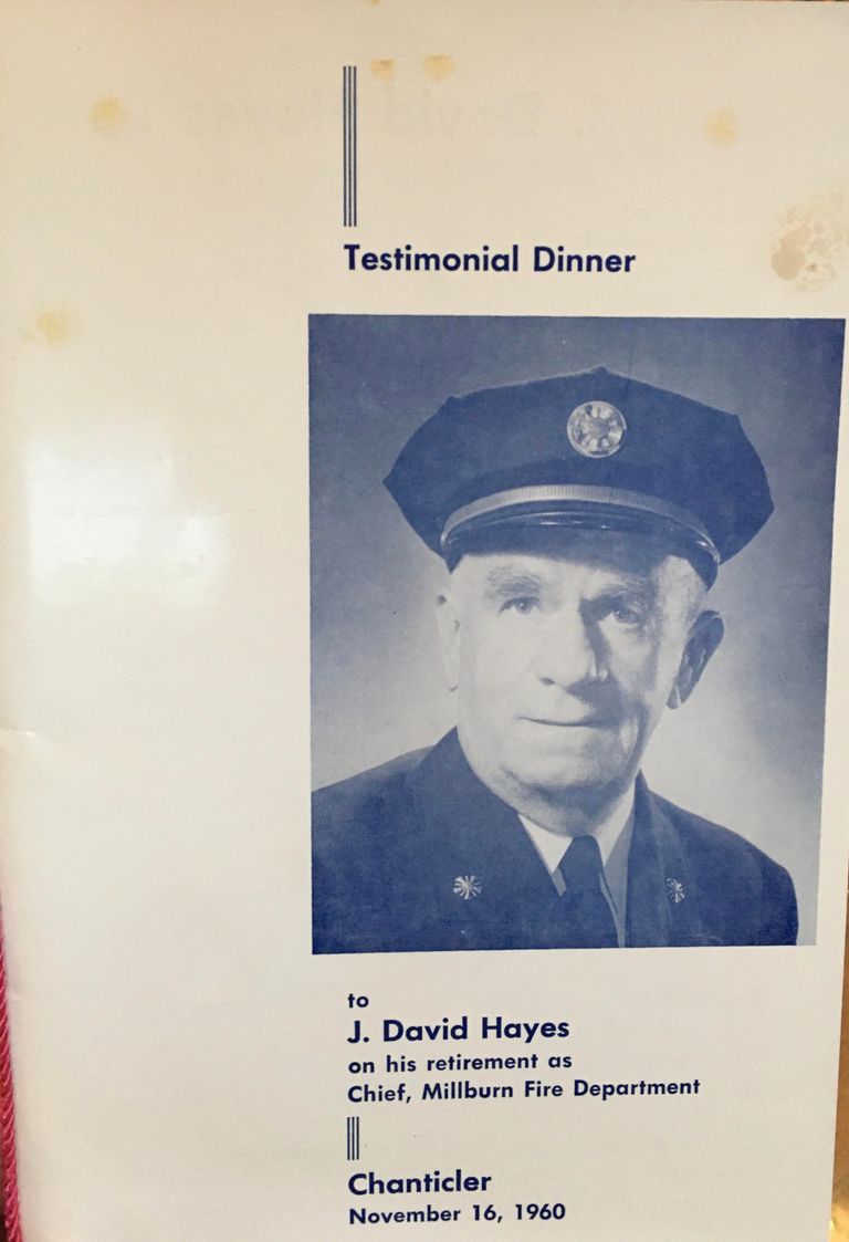          Fire Department: Testimonial Dinner For J. David Hayes - Nov. 16, 1960 picture number 1
   