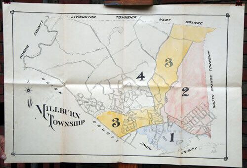          Millburn Township Voting District Map, c. 1921 picture number 1
   