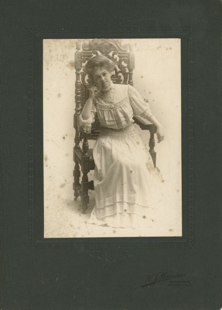          Bosworth: Unidentified woman seated in high back chair picture number 1
   