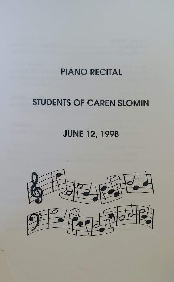          Piano Recital of Students of Caren Slomin: June 12, 1998 picture number 1
   