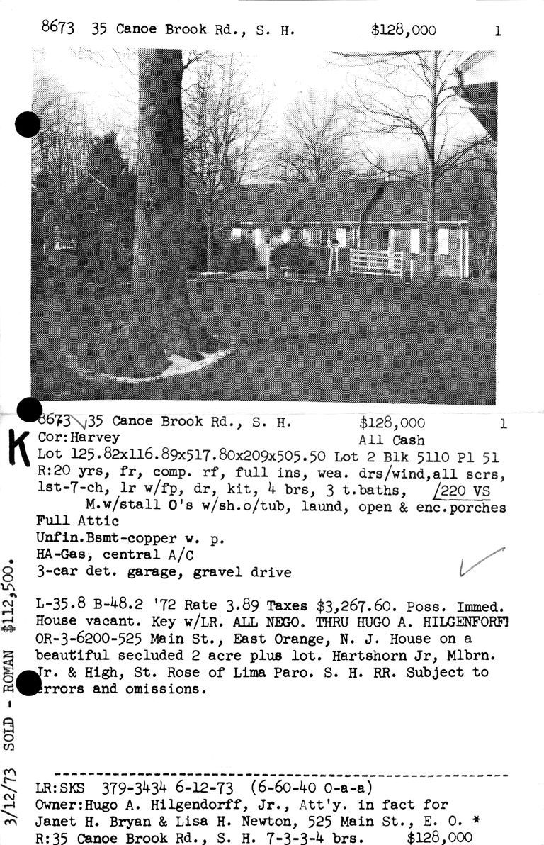          35 CANOE BROOK ROAD picture number 1
   