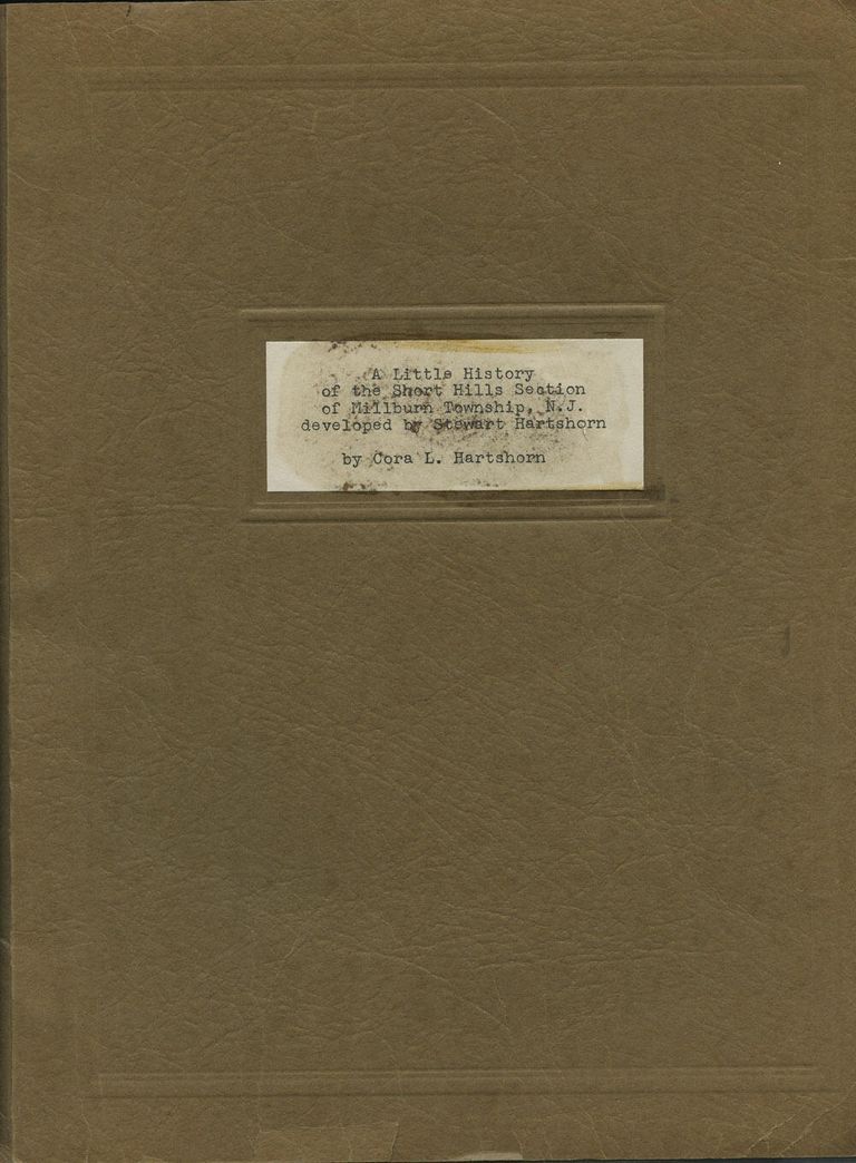          Hartshorn: A Little History of Short Hills by Cora L. Hartshorn picture number 1
   