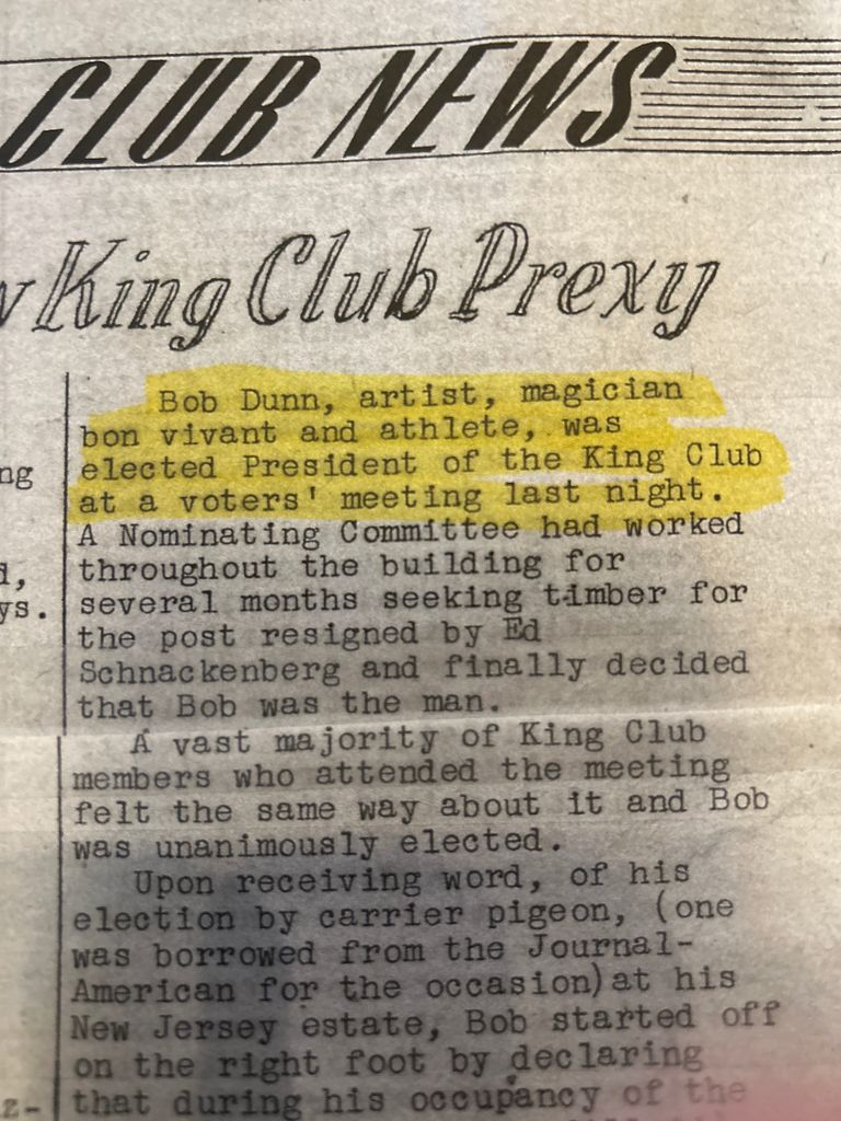          Dunn: Bob Dunn Elected President of the King Club, 1940 picture number 1
   