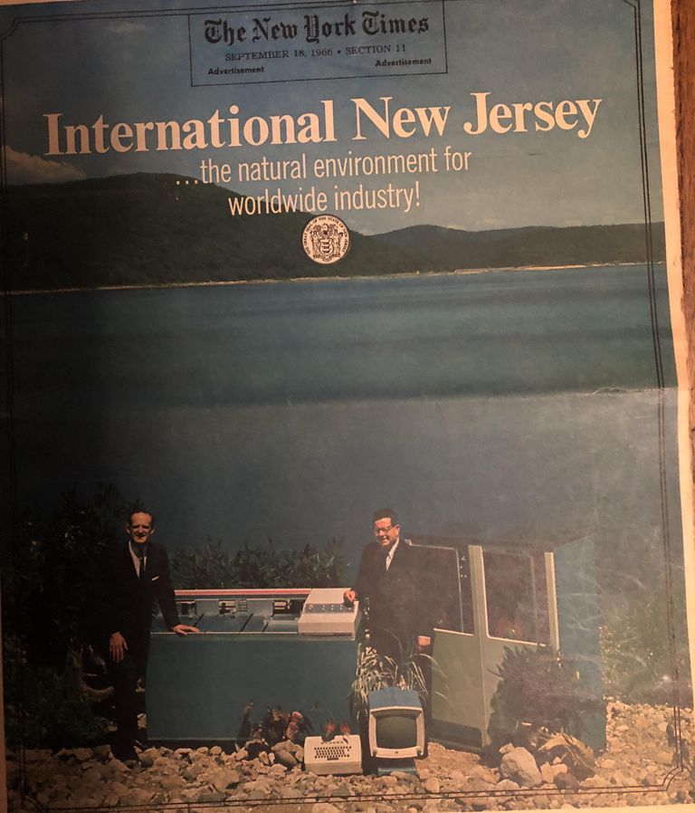          Photograph of Papermill Playhouse, 1966; Article about Christopher Lewinton-CEO of Wilkinson Sword
   