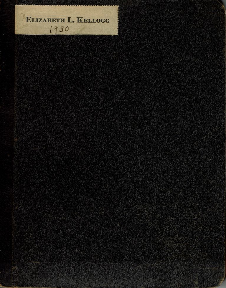          Kellogg: Elizabeth L. Kellogg, Diary 1930 picture number 1
   