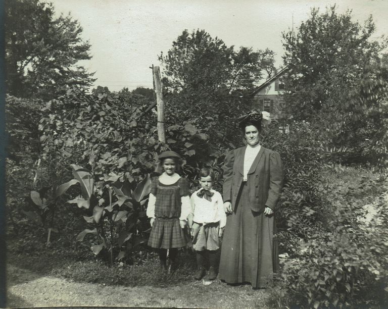          Marshall-Schmidt Album: Mother with Son & Daughter in Garden picture number 1
   