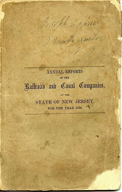          Annual Reports of the Railroad and Canal Companies of the State of New Jersey, 1858 picture number 1
   