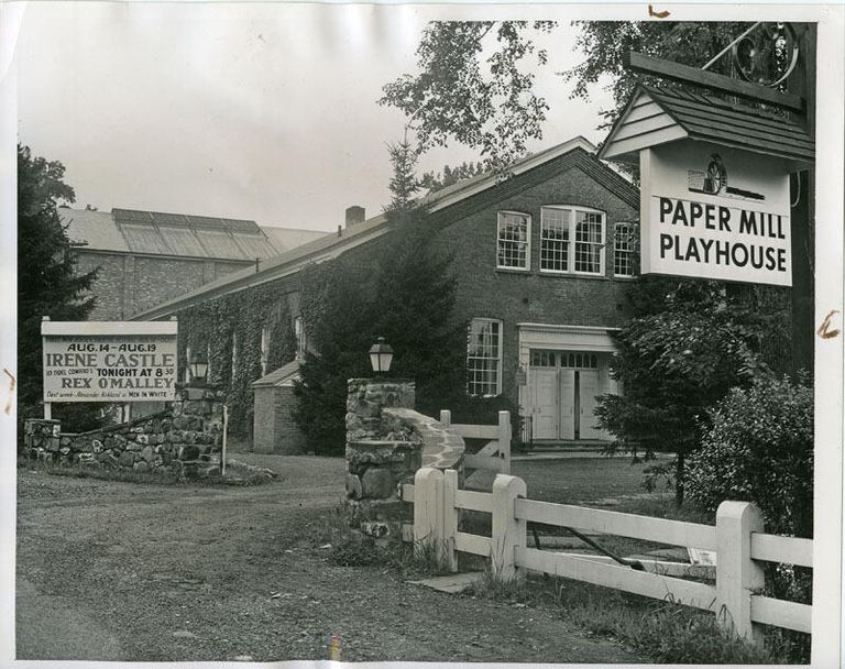          Paper Mill Playhouse With Sign Announcing Irene Castle, 1939 picture number 1
   