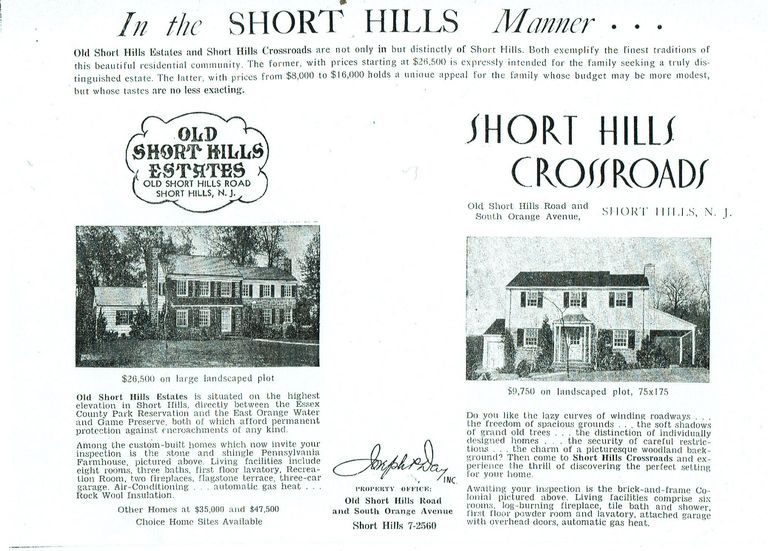          Old Short Hills Estates & Short Hills Crossroads Advertisement picture number 1
   