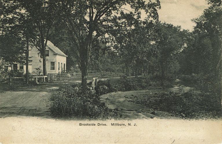          Brookside Drive: Brookside Drive with House, Millburn, c. 1906 picture number 1
   
